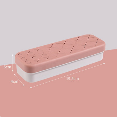 Suport de depozitare pentru ruj din silicon cu 18 grile Cutie de machiaj de birou Creativ Multi Grid Creion pentru sprâncene Instrument pentru luciu de buze Suport de afișare pentru acasă