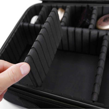 Водоустойчив Оксфордски органайзер за грим Кутия за съхранение Многопластова разглобяема ZipLock Козметична кутия за козметика Тоалетни принадлежности Поставка за куфар