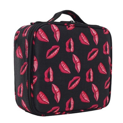 Organizator Oxford impermeabil pentru machiaj Cutie de depozitare cu mai multe straturi, detașabilă, cu fermoar, pentru cosmetică, pentru articole de toaletă, Suport pentru valiză