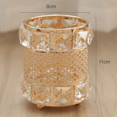 Europe Crystal meigipintsli pliiatsihoidik Hoiutoru Ehted Huulepulk Kulmupliiats Meigihoidik Kosmeetilised meigikaunistused