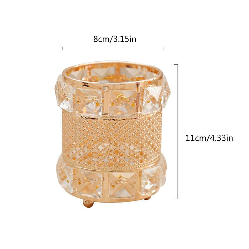 Europe Crystal meigipintsli pliiatsihoidik Hoiutoru Ehted Huulepulk Kulmupliiats Meigihoidik Kosmeetilised meigikaunistused