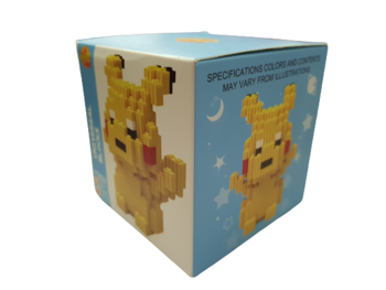 Конструктор Pikachu, Тип лего, Пластмасов, 558 части