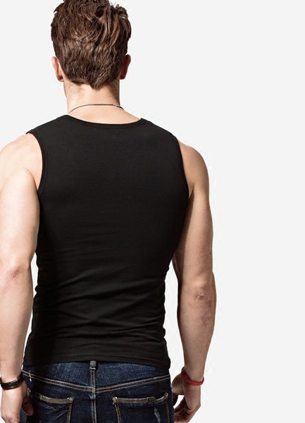 Puhta mudeliga meeste sportlik tanktop