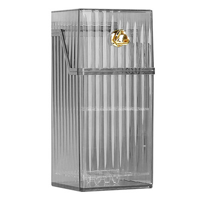 Depozitare cosmetice din plastic Suport de depozitare multifuncțional pentru produse cosmetice Cutie cosmetică portabilă de blat rezistentă la praf pentru masă de toaletă