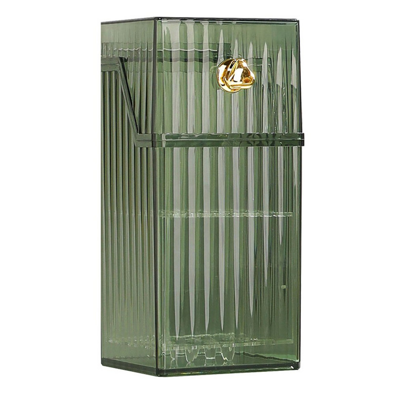 Depozitare cosmetice din plastic Suport de depozitare multifuncțional pentru produse cosmetice Cutie cosmetică portabilă de blat rezistentă la praf pentru masă de toaletă