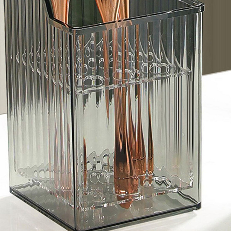 Depozitare cosmetice din plastic Suport de depozitare multifuncțional pentru produse cosmetice Cutie cosmetică portabilă de blat rezistentă la praf pentru masă de toaletă