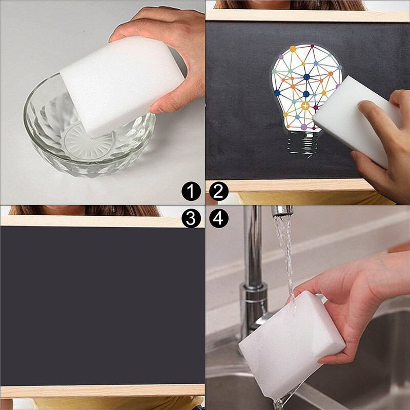 50tk Magic Sponge melamiinvahu puhastuskumm Kodu Köök Vannituba Nano Käsnad Puhastustarvikud 10*6*2cm