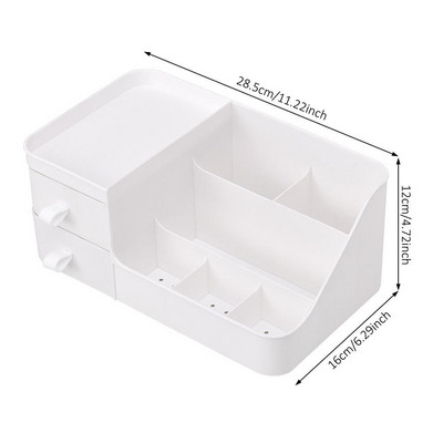 1 tkSuure mahutavusega kosmeetikatoodete hoiukarp meigisahtli korraldaja ehete küünelaki meigikonteiner lauaarvuti mitmesuguste asjade hoiukarp