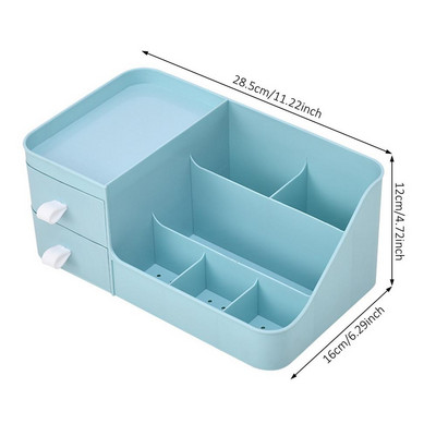 1 tkSuure mahutavusega kosmeetikatoodete hoiukarp meigisahtli korraldaja ehete küünelaki meigikonteiner lauaarvuti mitmesuguste asjade hoiukarp