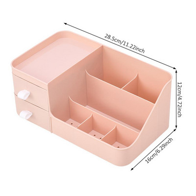 1 tkSuure mahutavusega kosmeetikatoodete hoiukarp meigisahtli korraldaja ehete küünelaki meigikonteiner lauaarvuti mitmesuguste asjade hoiukarp