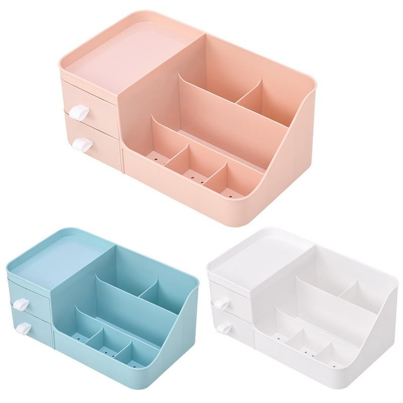 1 tkSuure mahutavusega kosmeetikatoodete hoiukarp meigisahtli korraldaja ehete küünelaki meigikonteiner lauaarvuti mitmesuguste asjade hoiukarp