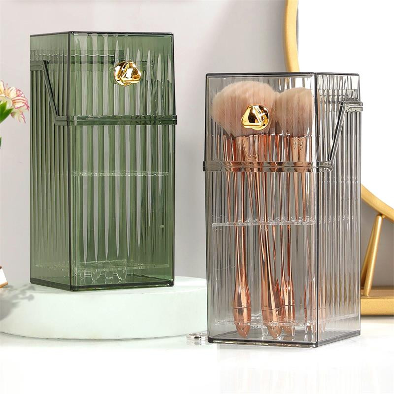 Μόδα πλαστική βάση για πινέλο μακιγιάζ Organizer κραγιόν Θήκη για μολύβι φρυδιών Organizer μακιγιάζ Desktop Cosmetic Storage Box