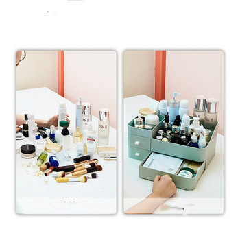 Οργάνωση μακιγιάζ Συρτάρι γραφείου σπιτιού Συρτάρι αποθήκευσης Περιποίηση δέρματος Καλλυντικά Κουτί αποθήκευσης Πλαστικό κουτί Απλό Οικιακό