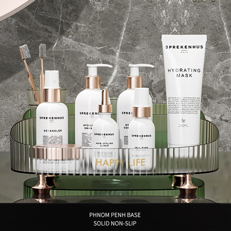 Organizator de machiaj Recipient de bijuterii Carcasă de machiaj Suport din plastic pentru perie de machiaj Organizatoare de birou Cutii pentru cutie de depozitare cosmetice Raft