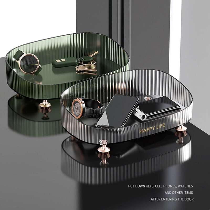 Organizator de machiaj Recipient de bijuterii Carcasă de machiaj Suport din plastic pentru perie de machiaj Organizatoare de birou Cutii pentru cutie de depozitare cosmetice Raft