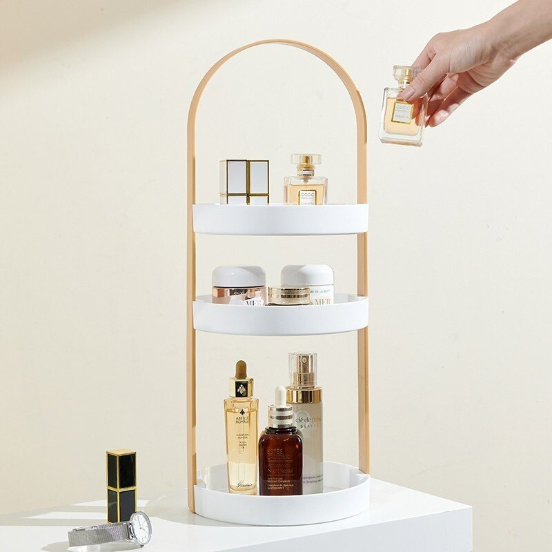 Cutie de depozitare cosmetice Organizator de machiaj Multi-strat detașabil de birou Produse de îngrijire a pielii Suport de depozitare bijuterii Depozitare frumusețe