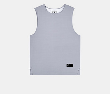 Ανδρικό αθλητικό φανελάκι με οβάλ λαιμόκοψη και λογότυπο