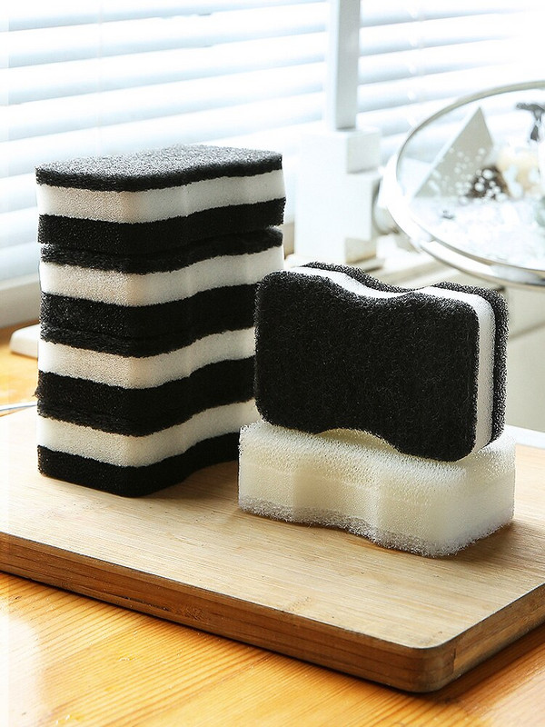 Imitație de lufa Burete Burete Mop Perie Bol Perie îngroșată Oală Tampă de curățat Curățarea bucătăriei Uscare ușoară Curățare lavetă