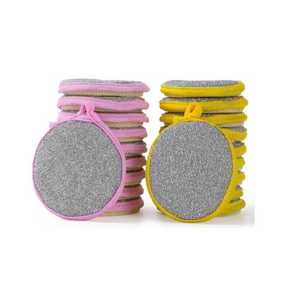 12 bucăți/lot bureți de spălat vase cu două fețe Bureți pentru spălat vase Unelte de curățare pentru uz casnic Veselă de bucătărie Perie de spălat vase