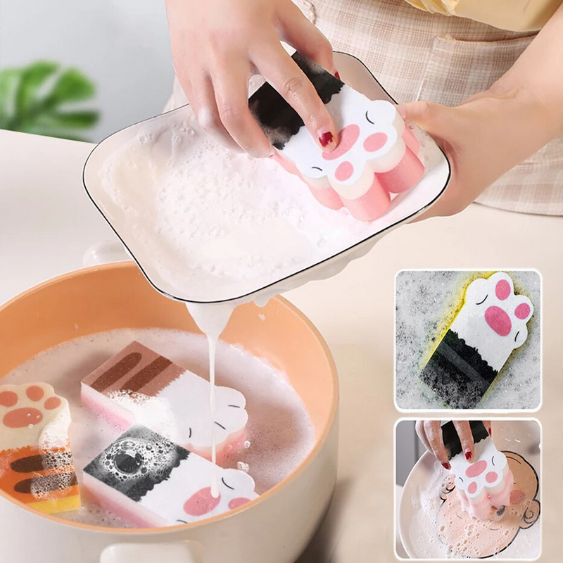 3 TK kassiküüniskäsn, kustutuskumm köögipuhastus tolmulapid Kodupuhastustarvikud Mikrokiust nõudepesumasinaga puhastuslapp.