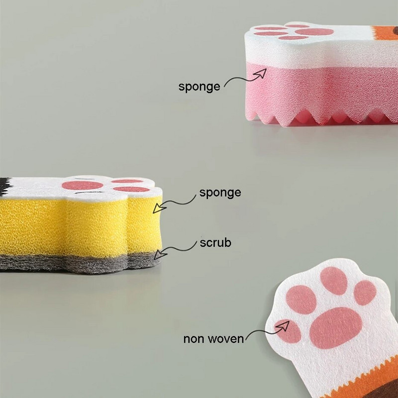 3 TK kassiküüniskäsn, kustutuskumm köögipuhastus tolmulapid Kodupuhastustarvikud Mikrokiust nõudepesumasinaga puhastuslapp.