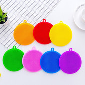 Perie de spălat vase din silicon de bucătărie, 5 bucăți, bol pentru vase moale, oală, instrument de curățare a legumelor, pentru curățarea buretelui, perie anti-opărire