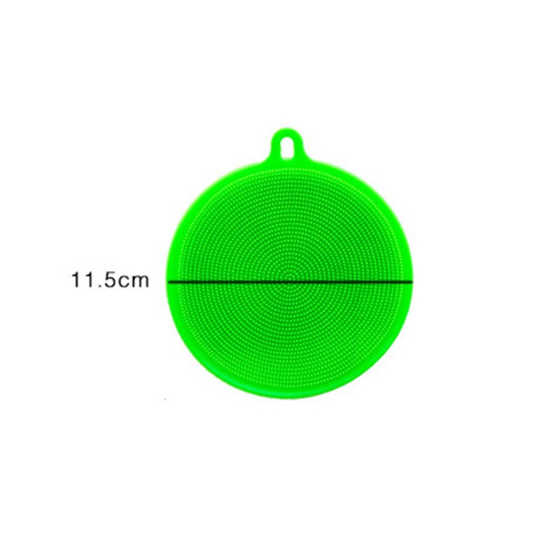 Perie de spălat vase din silicon de bucătărie, 5 bucăți, bol pentru vase moale, oală, instrument de curățare a legumelor, pentru curățarea buretelui, perie anti-opărire