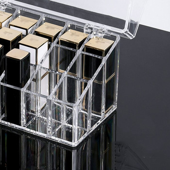 Διάφανο 18 Grids Make Up Drawer Organizer Lipstick Storage Cosmetic Boxes LKS99