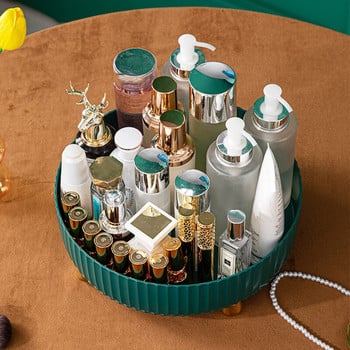 Makeup Organizer Περιστρεφόμενη 360 μοιρών ρυθμιζόμενη θήκη καλλυντικών αποθήκευσης Δοχείο πολλαπλών χρήσεων για κουζίνα JS23