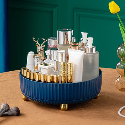 Organizator šminke, rotirajući za 360 stupnjeva, podesiva vitrina za pohranu kozmetike, višenamjenski spremnik za kuhinju JS23