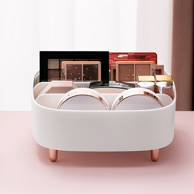 Κάδος οργάνωσης καλλυντικών επιτραπέζιου υπολογιστή Αυτορυθμιζόμενος καλάθι αποθήκευσης Classified παχύ PP Υλικά για διάφορα είδη σπιτιού HANW88