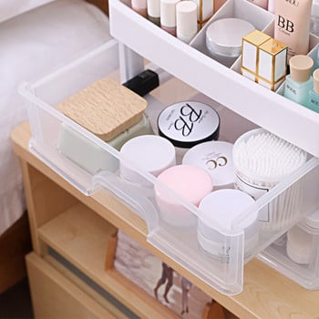 Υπνοδωμάτιο Organizers Μεγάλη χωρητικότητας Cosmetic Storage Box Μακιγιάζ Συρτάρι Organizer Δοχείο μακιγιάζ Desktop Sundries Storage Box