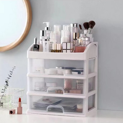 Υπνοδωμάτιο Organizers Μεγάλη χωρητικότητας Cosmetic Storage Box Μακιγιάζ Συρτάρι Organizer Δοχείο μακιγιάζ Desktop Sundries Storage Box