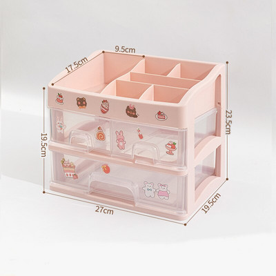 Υπνοδωμάτιο Organizers Μεγάλη χωρητικότητας Cosmetic Storage Box Μακιγιάζ Συρτάρι Organizer Δοχείο μακιγιάζ Desktop Sundries Storage Box
