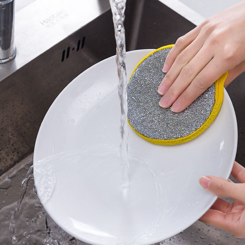 5Pcs/set dvostrana spužva za pranje posuđa lonac spužve za pranje posuđa Alati za čišćenje u kućanstvu Kuhinjsko posuđe Četka za pranje posuđa