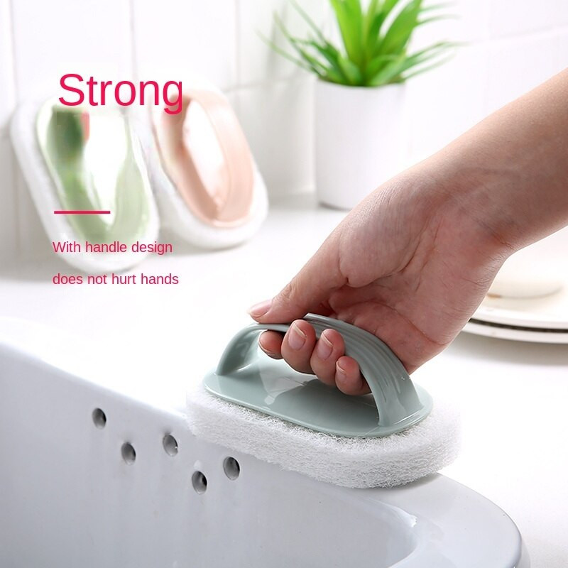 Multifunktsionaalsed käepidemed Käsnhari Köök Vannituba Puhastus Käsnhari Plastikust käepide Svamm vannipõhja Vannihari