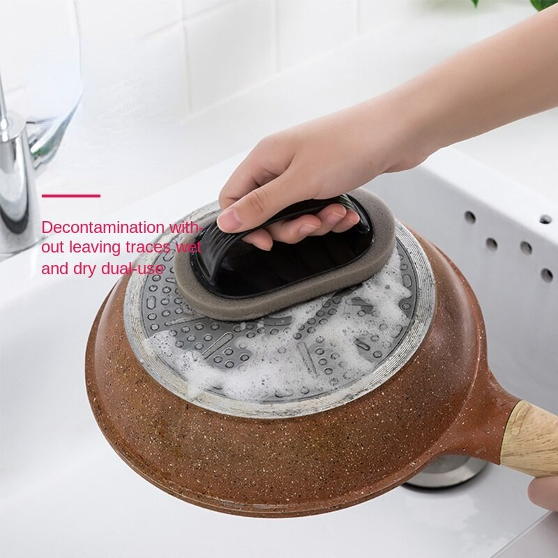 Multifunktsionaalsed käepidemed Käsnhari Köök Vannituba Puhastus Käsnhari Plastikust käepide Svamm vannipõhja Vannihari