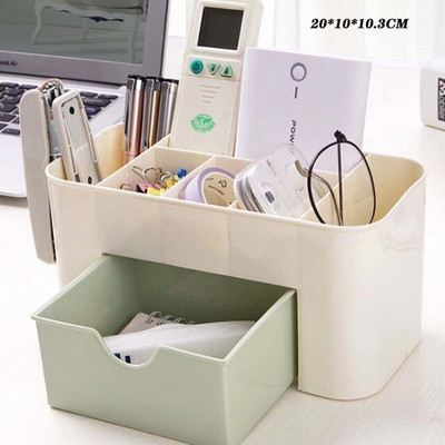 Cutie organizatoare de machiaj de mare capacitate, depozitare cosmetice, container pentru bijuterii, masă, articole diverse, cutie de depozitare, suport pentru pensule de machiaj