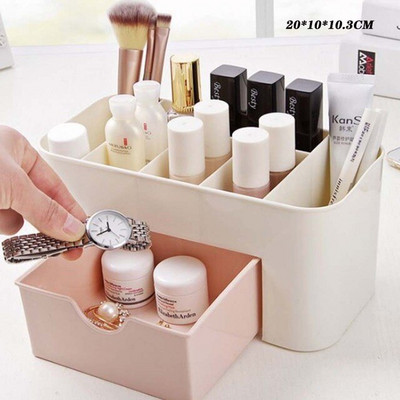 Cutie organizatoare de machiaj de mare capacitate, depozitare cosmetice, container pentru bijuterii, masă, articole diverse, cutie de depozitare, suport pentru pensule de machiaj