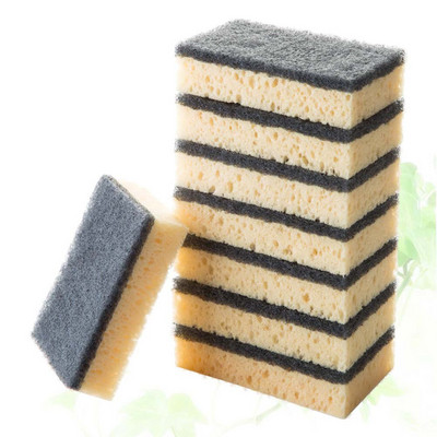 Καθαρισμός πιάτων σφουγγαριού Καθαριστικό κουζίνας Σφουγγάρια πλυσίματος επαναχρησιμοποιήσιμα που αντικαθιστούν φύλλα γόμας Εσωτερικά εξωτερικά ποτήρια ντους Λεπτά