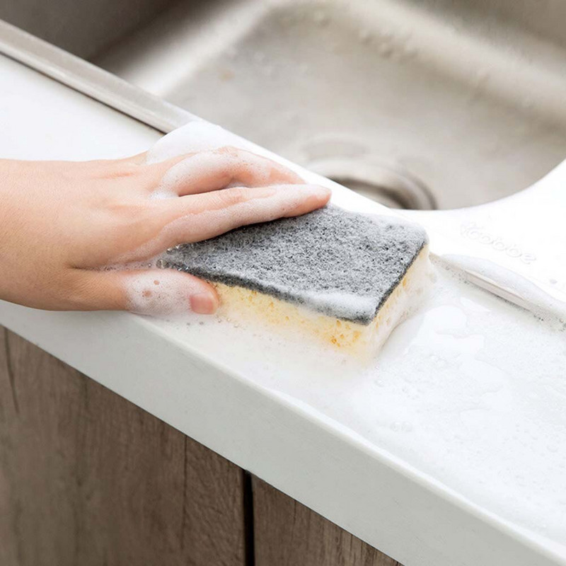 Καθαρισμός πιάτων σφουγγαριού Καθαριστικό κουζίνας Σφουγγάρια πλυσίματος επαναχρησιμοποιήσιμα που αντικαθιστούν φύλλα γόμας Εσωτερικά εξωτερικά ποτήρια ντους Λεπτά