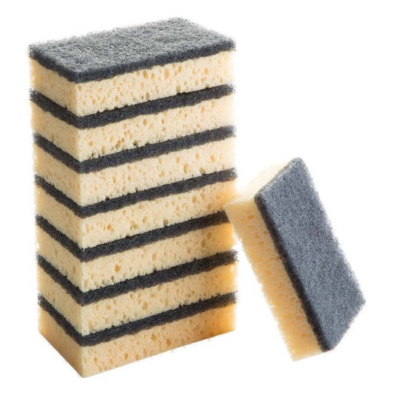 Καθαρισμός πιάτων σφουγγαριού Καθαριστικό κουζίνας Σφουγγάρια πλυσίματος επαναχρησιμοποιήσιμα που αντικαθιστούν φύλλα γόμας Εσωτερικά εξωτερικά ποτήρια ντους Λεπτά