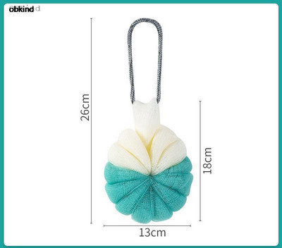 obkind Οικιακό υπέροχο μπαλάκι αφρόλουτρου μεγάλου μεγέθους υπέροχο μπάνιο με μπάλα μπάνιο λουλούδι προϊόντα μπάνιου με μπάλα τρίψιμο πίσω όχι διάσπαρτο μπάνιο