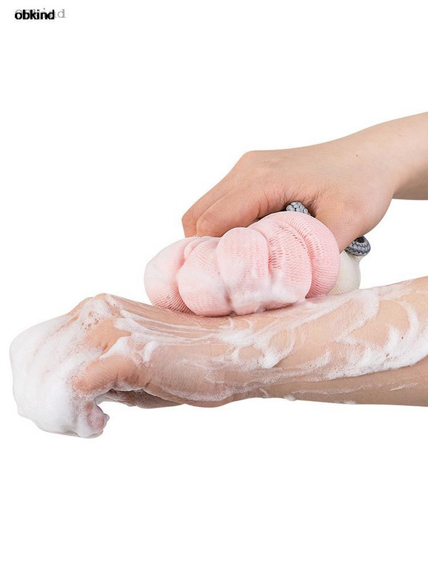 obkind Οικιακό υπέροχο μπαλάκι αφρόλουτρου μεγάλου μεγέθους υπέροχο μπάνιο με μπάλα μπάνιο λουλούδι προϊόντα μπάνιου με μπάλα τρίψιμο πίσω όχι διάσπαρτο μπάνιο