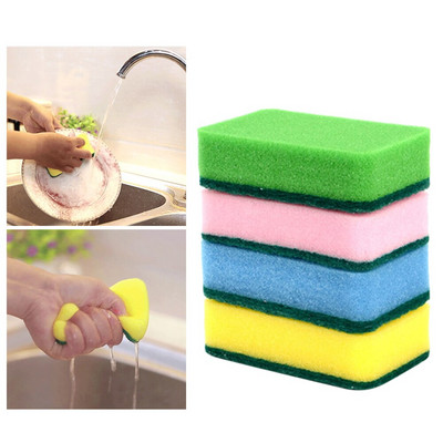 Alati 10 kom/set Spužve za čišćenje za pranje posuđa u kućanstvu Jastučići za ribanje spužve u boji Kuhinjske spužve Alat za čišćenje nasumične boje