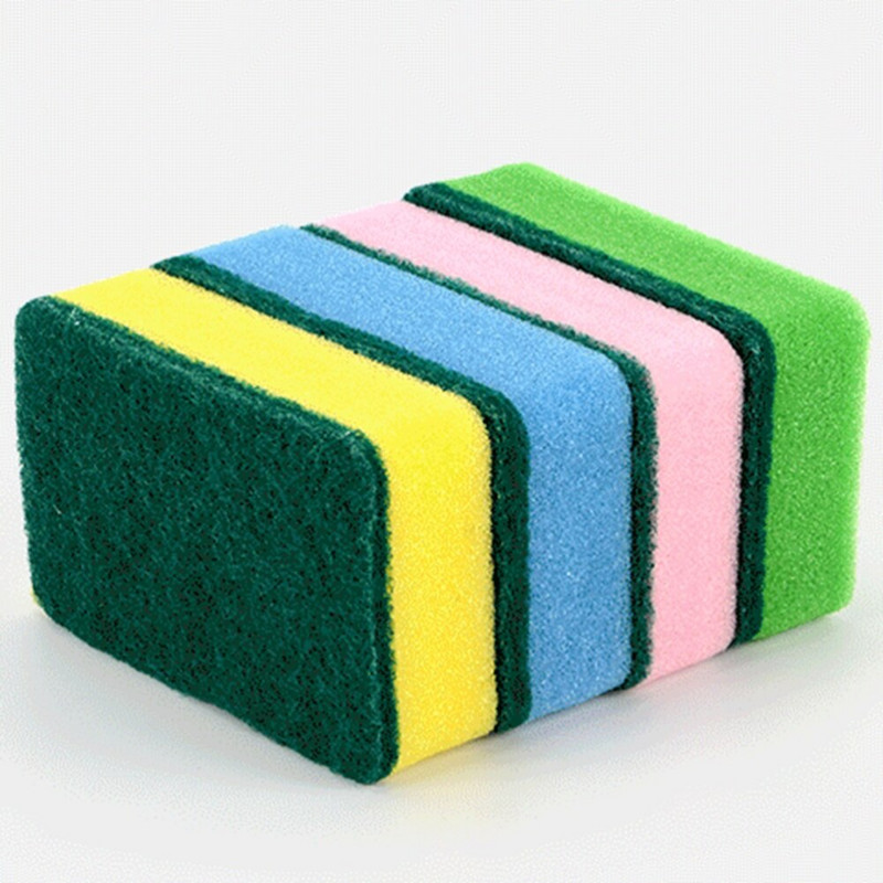 Alati 10 kom/set Spužve za čišćenje za pranje posuđa u kućanstvu Jastučići za ribanje spužve u boji Kuhinjske spužve Alat za čišćenje nasumične boje