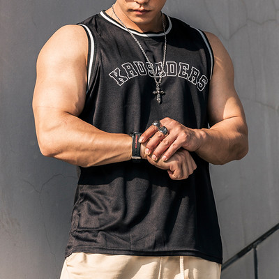 Σπορ ανδρικό μπλουζάκι - με επιγραφή