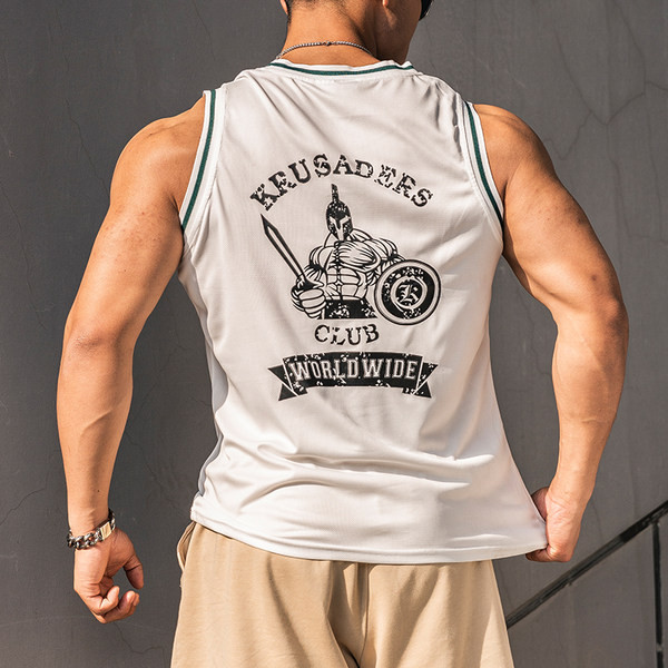 Σπορ ανδρικό μπλουζάκι - με επιγραφή