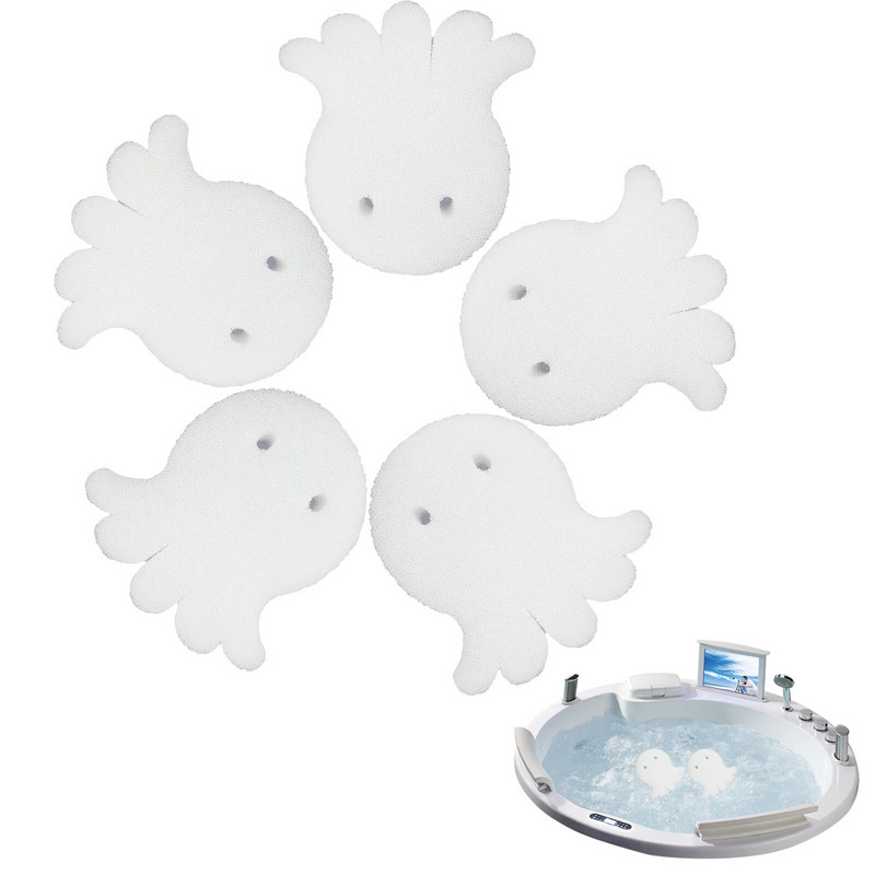 Viisnurkse kaheksajala kuju ja suurepärase töötlusega basseiniõli imav käsn veega täidetud basseinide vannide ja kuumade vannide jaoks