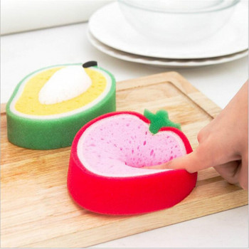 2022 Creative Sponge Αξεσουάρ κουζίνας Σχήμα φρούτων Πλύσιμο πιάτων Σφουγγάρι Καθαρισμός πιάτων Αφαίρεση λεκέδων εργαλεία καθαρισμού limpieza
